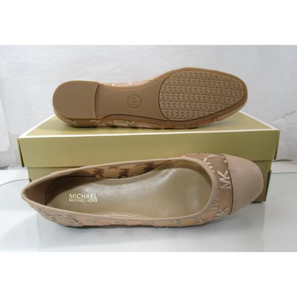 Michael Kors Lockhart Flex Ballet Flat Shoes Mk Logo Mesh Light Blush Size 8 - Picture 8 of 8